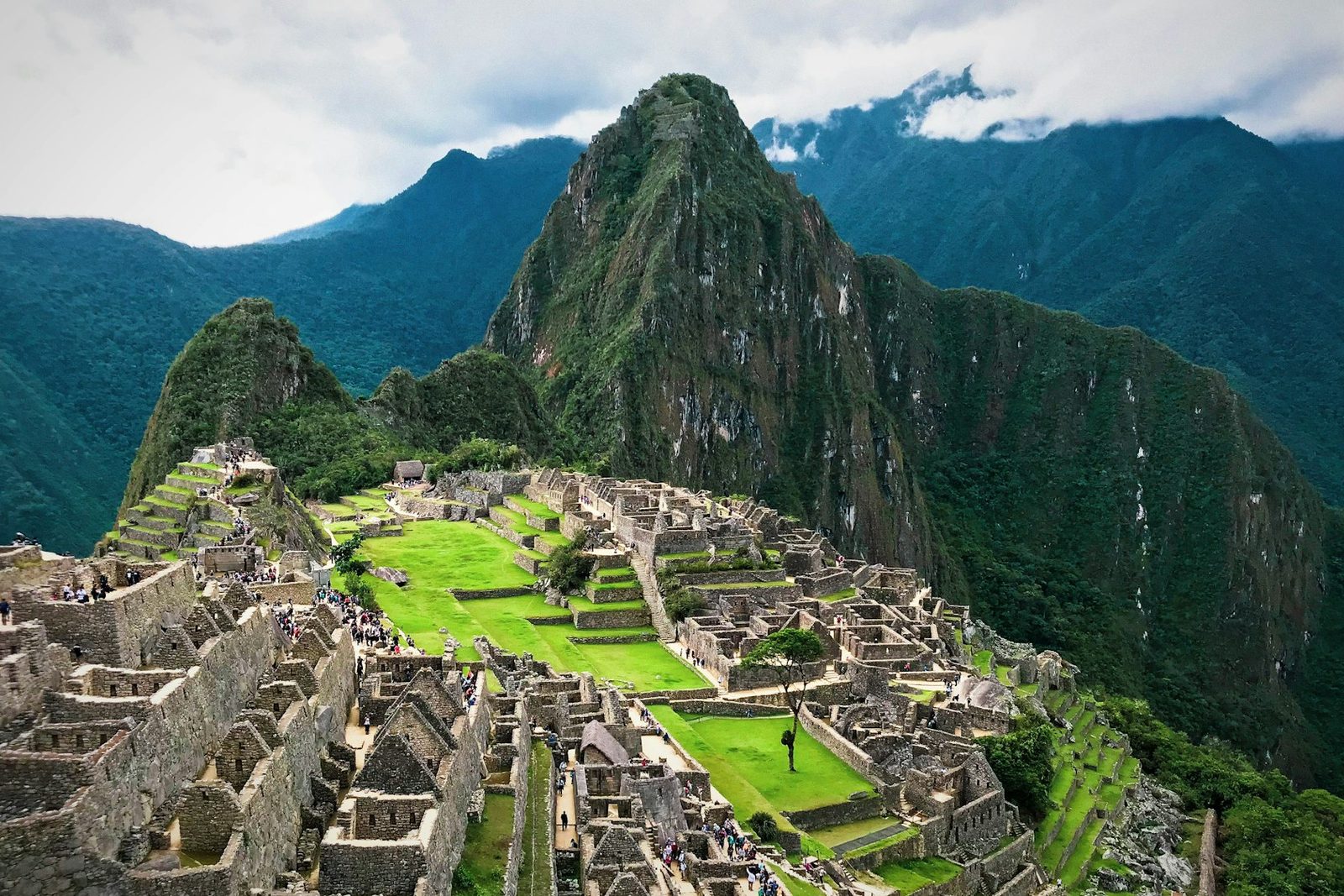 Machu Picchu revealed beneath the towering peaks of the Andes