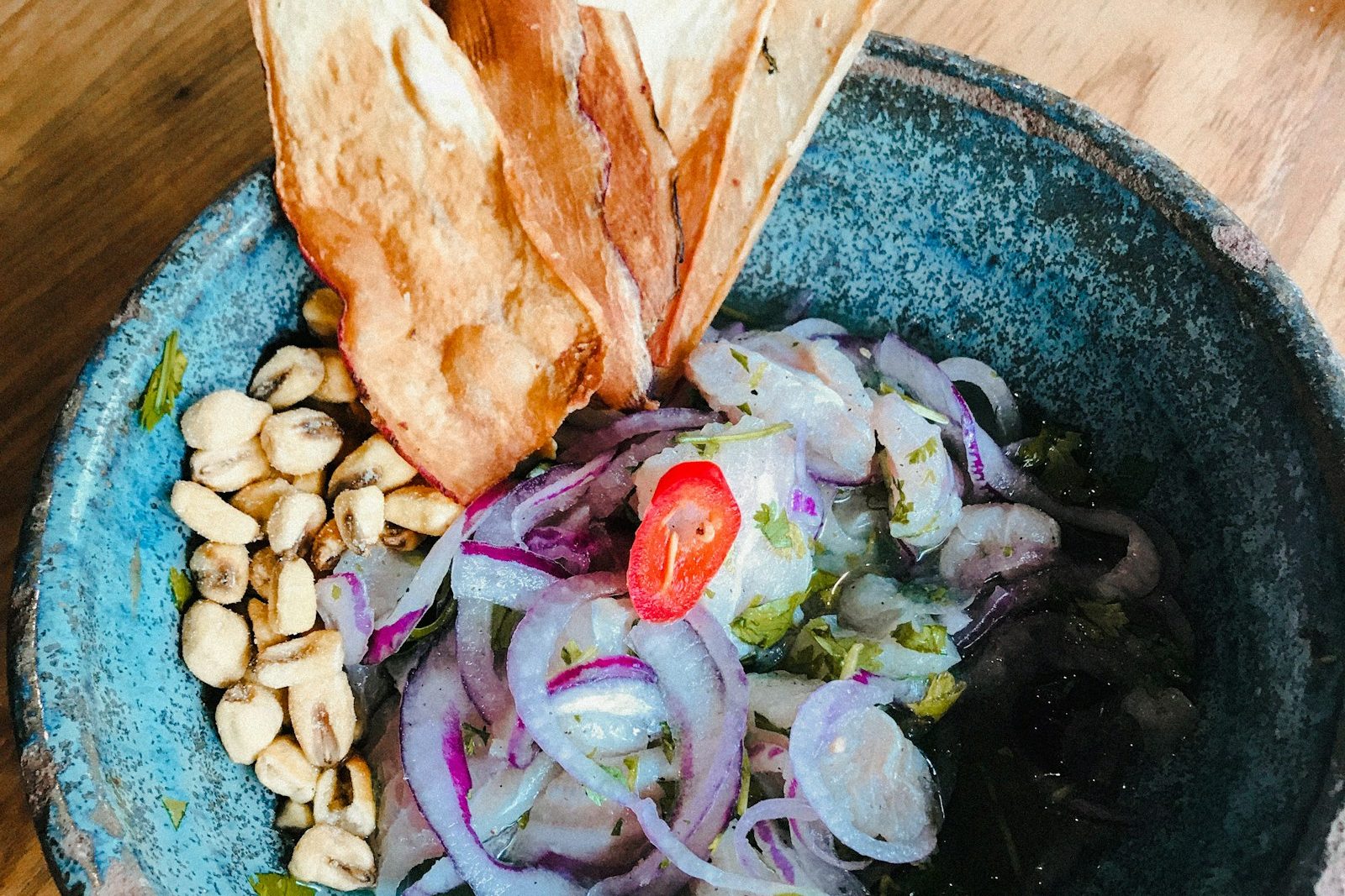 A vivid Peruvian ceviche