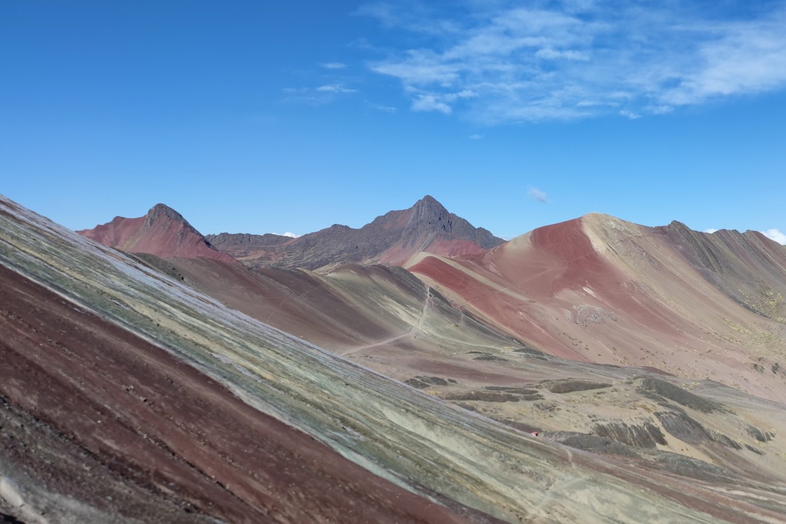 The Rainbow Mountain (Vinicunca) in the Peruvian Andes